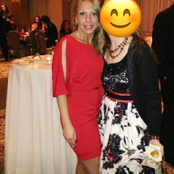 Red Open Sleeve Dress 💃🏼 size 6 - Picture 1 of 6